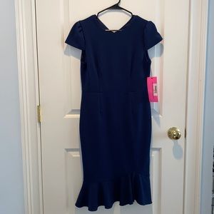 Betsey Johnson NWT Navy Blue Dress